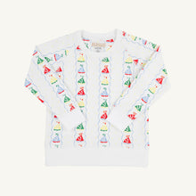 Load image into Gallery viewer, Cassidy Comfy Crewneck - Set Sail w/ White - French Terry
