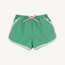 Load image into Gallery viewer, Cheryl Shorts - Gibson Island Green w/ Worth Ave White &amp; Pink - Broadcloth
