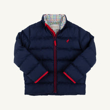 Load image into Gallery viewer, Cooper Coat - Nantucket Navy w/ Richmond Red
