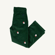 Load image into Gallery viewer, Critter Prep School Pant - Grier Green w/ Santa Embroidery - Corduroy
