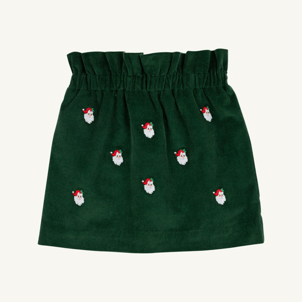Critter Beasley Bag Skirt - Grier Green w/ Santa Embroidery - Corduroy