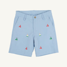 Load image into Gallery viewer, Critter Charlie's Chinos - Beale Street Blue w/ Sailboats Embroidery
