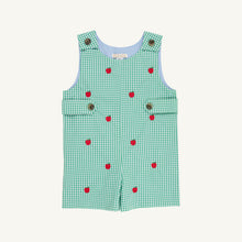Load image into Gallery viewer, Jack Keene Jon Jon - Gibson Island Green Mini Gingham w/ Apples - Broadcloth
