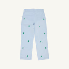 Load image into Gallery viewer, Critter Prep School Pant - Buckhead Blue w/ Christmas Trees - Corduroy

