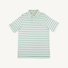 Load image into Gallery viewer, Croquet Party Polo - Gibson Island Green Stripe - Men's
