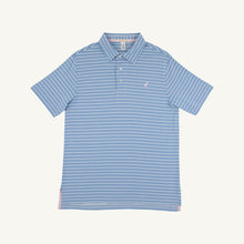 Load image into Gallery viewer, Croquet Party Polo - Sumner County Stripe - Sunrise Blvd Blue - Men's
