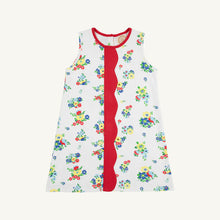 Load image into Gallery viewer, Daisy Dress - Biltmore Blooms w/ Richmond Red
