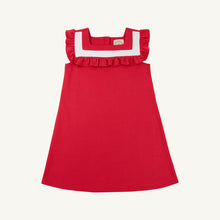 Load image into Gallery viewer, Darla Dress - Richmond Red w/ Worth Ave White

