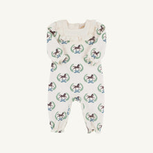 Load image into Gallery viewer, Darla Day Romper - Highland Horses w/ Palmetto Pearl
