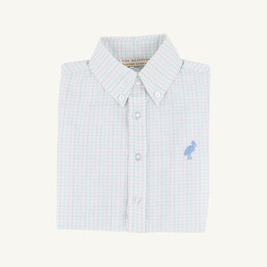 Dean's List Dress Shirt - Whitby Windowpane w/ Sarasota Sky