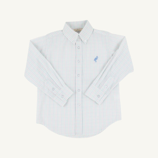 Dean's List Dress Shirt - Whitby Windowpane w/ Sarasota Sky
