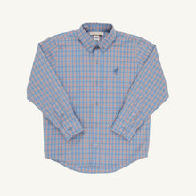 Load image into Gallery viewer, Dean's List Dress Shirt - Wheaton Windowpane w/ Nantucket Navy
