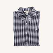 Load image into Gallery viewer, Dean's List Dress Shirt - Navy Grove Gingham w/ Worth Ave White
