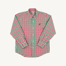 Load image into Gallery viewer, Dean's List Dress Shirt - Richmond Red &amp; Kiawah Kelly Green Gingham
