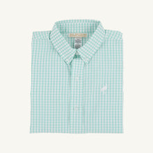 Load image into Gallery viewer, Dean's List Dress Shirt - Turks Teal Windowpane
