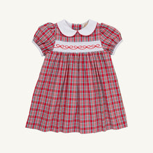 Load image into Gallery viewer, Dollie Mae Dress - Woodspoint Plaid w/ Worth Ave White
