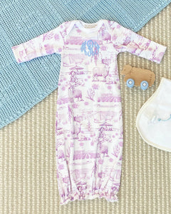Adorable Everyday Gown - Lavender & Lambs