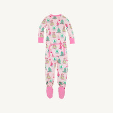 Load image into Gallery viewer, Fallon Footie Pajamas - Christmas Coloring Contest (Pink)
