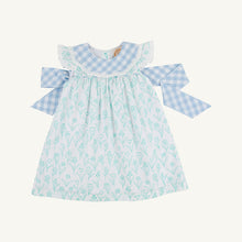 Load image into Gallery viewer, Franny Frock - Franklin Flowers w/ Barrington Blue Check
