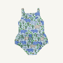 Load image into Gallery viewer, Grace Bay Bathing Suit - Bal Harbour Hippo w/ Beale Street Blue
