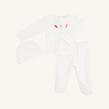 Load image into Gallery viewer, Hart&#39;s Hold Me Set - Palmetto Pearl w/ Winter Sweets Embroidery
