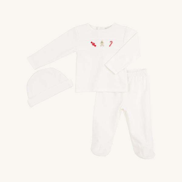 Hart's Hold Me Set - Palmetto Pearl w/ Winter Sweets Embroidery