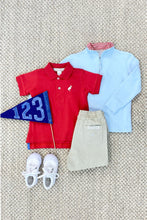 Load image into Gallery viewer, Hayword Half-Zip - Buckhead Blue w/ Richmond Red Stripe
