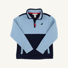 Load image into Gallery viewer, Hayword Half-Zip - Barrington Blue w/ Nantucket Navy - Fleece
