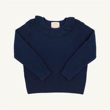 Load image into Gallery viewer, Reece Ruffle Sweater - Nantucket Navy
