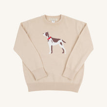 Load image into Gallery viewer, Isaac's Intarsia Sweater - Osprey Oatmeal w/ Dog
