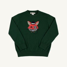 Load image into Gallery viewer, Isaac's Intarsia Sweater - Grier Green w/ Fox
