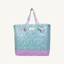 Load image into Gallery viewer, Isabelle Beach Bag - Fitzroy Floral w/ Valley High Violet
