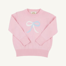 Load image into Gallery viewer, Isabelle&#39;s Intarsia Sweater - Palm Beach Pink w/ Bow Intarsia
