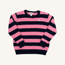 Load image into Gallery viewer, Isabelle's Sweater - Nantucket Navy &amp; Hamptons Hot Pink Stripe
