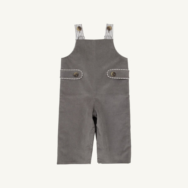 Ivy League Longall - Grantley Gray w/ Gray Windowpane - Corduroy