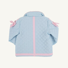 Load image into Gallery viewer, Julie Anne Jacket - Buckhead Blue w/ Palm Beach Pink - Bows - Ruffle - Quilted
