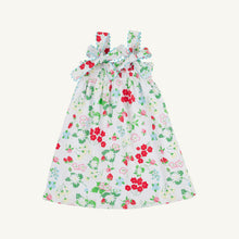 Load image into Gallery viewer, Lainey's Little Dress - Berry Sweet w/ Belhaven Blue - Broadcloth
