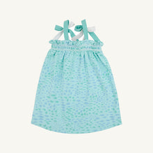 Load image into Gallery viewer, Lainey's Little Dress - Sarasota School of Fish w/ Worth Ave White - Pima
