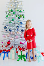 Load image into Gallery viewer, Lindy's Lunch Dress - Richmond Red w/ Worth Ave White - Pima
