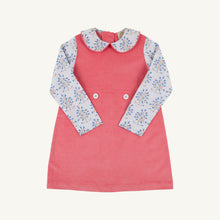 Load image into Gallery viewer, Lindy's Lunch Dress - Parrot Cay Coral w/ Little Oak - Broadcloth
