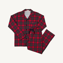 Load image into Gallery viewer, Lock's Lounge Set - Society Prep Plaid w/ Nantucket Navy - Pima Cotton - Men's
