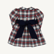 Load image into Gallery viewer, Cindy Lou Sash Dress - Paris Pike Patch w/ Nantucket Navy - Long Sleeve
