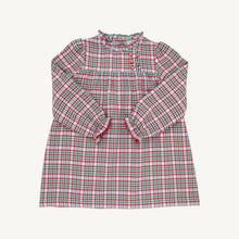 Load image into Gallery viewer, Mary Baker Day Dress - Wicker Park Plaid w/ Richmond Red - Long Sleeve
