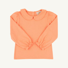Load image into Gallery viewer, Maude's Peter Pan Collar Shirt - Seashore Sherbet - Long Sleeve - Pima

