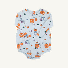 Load image into Gallery viewer, Patton Play Bubble - Candy &amp; Critters (Buckhead Blue) - Long Sleeves - Pima

