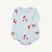 Load image into Gallery viewer, Patton Play Bubble - Dear Santa (Buckhead Blue Stripe) - Long Sleeves - Heavy Weight Pima
