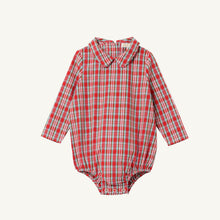 Load image into Gallery viewer, Peter Pan Collar Shirt - Woodspoint Plaid - Long Sleeve - Woven
