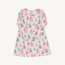 Load image into Gallery viewer, Polly Play Dress - Christmas Coloring Contest (Pink) - Long Sleeve - Heavy Knit
