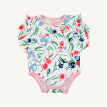 Load image into Gallery viewer, Wendy Onesie - Fair St Floral w/ Sandpearl Pink - Long Sleeve
