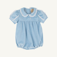 Load image into Gallery viewer, Mary Baker Bubble - Barrington Blue w/ Worth Ave White - Velveteen

